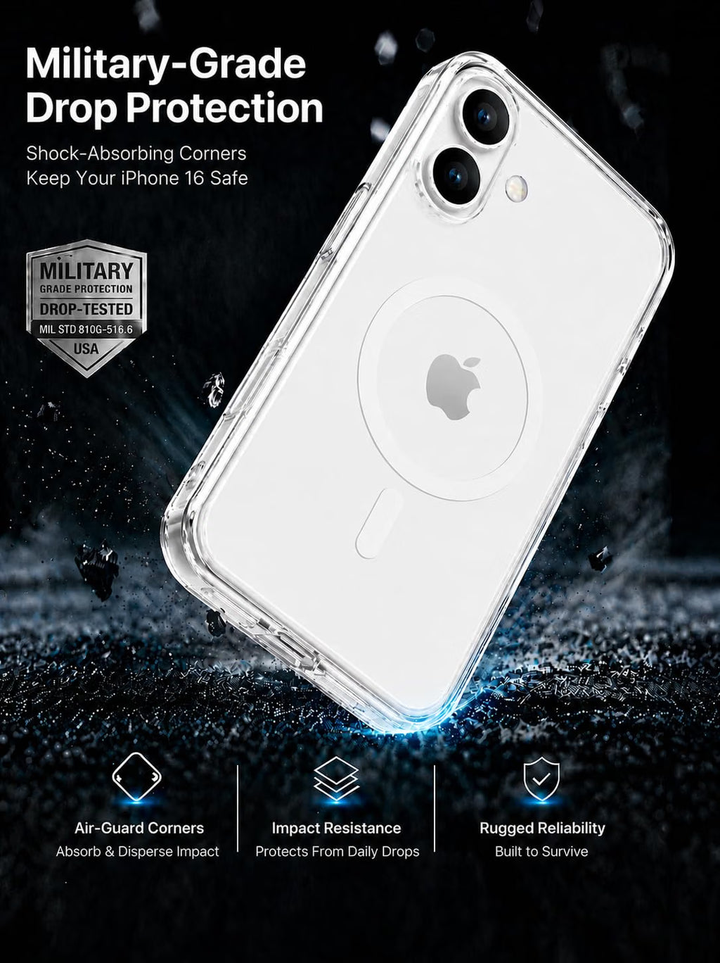 Kovrez Clear MagSafe Case (iPhone 16)
