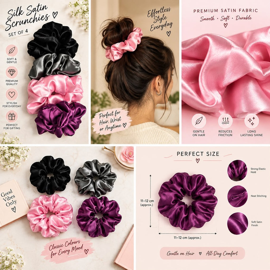 Kovrez Good Hair Day Scrunchies — Set of 4